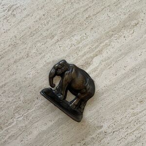 Vintage Metal Elephant Bookends